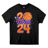 Black senior 2024 basketball Heavy Core Tee - MaliasSmallBusiness