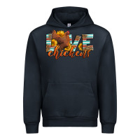 Navy love chickens Urban Hoodie - LillyAllenDesigns