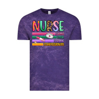 Cloud Purple nurse Vintage Tee - Artiststas