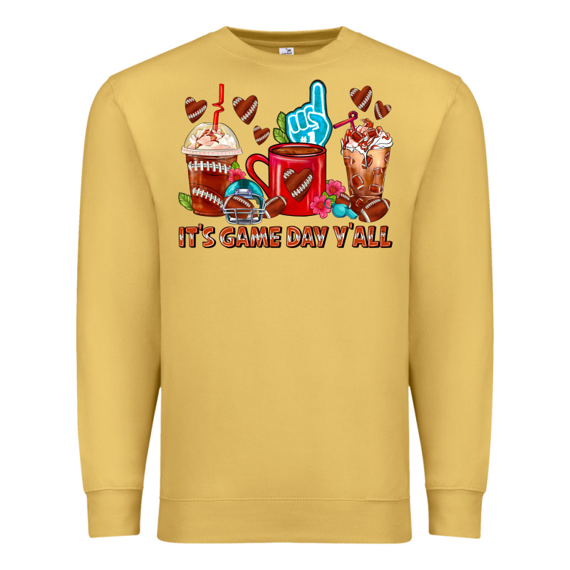 American Football Coffee Cups Premium Sweatshirt by FaDigitalArtStudio | Teevron
