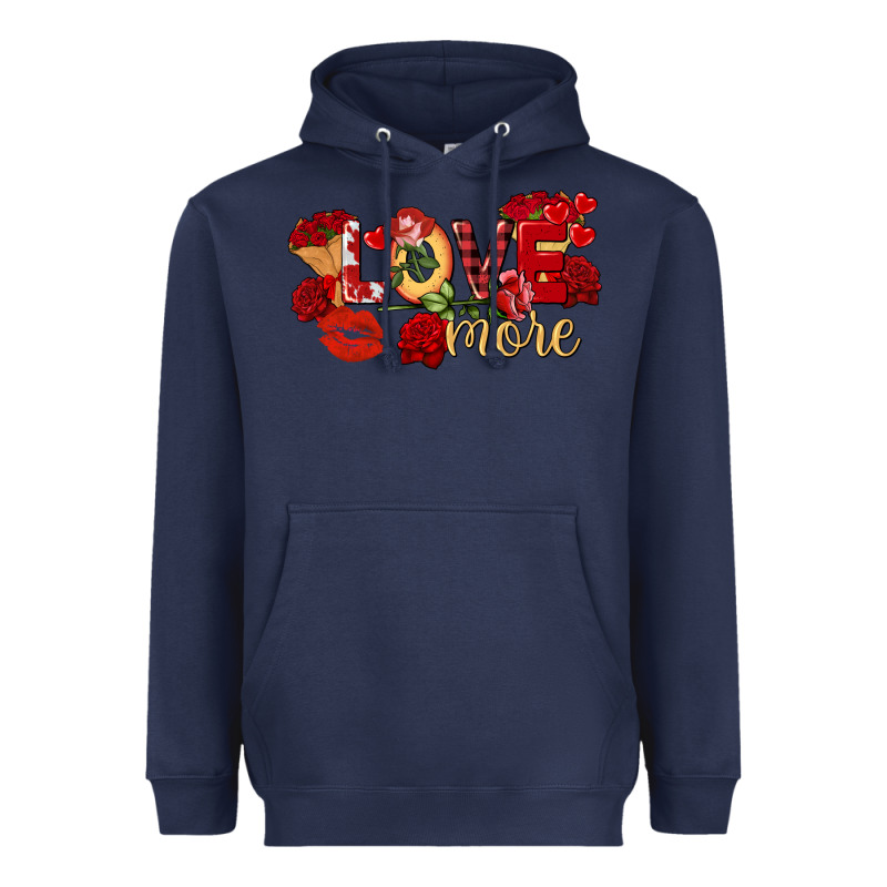 Love More Valentine's Day Heavyweight Hoodie by FaDigitalArtStudio | Teevron