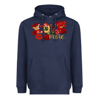 Navy love more valentine's day Heavyweight Hoodie - FaDigitalArtStudio