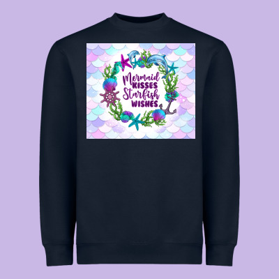 Mermaid Kisses Starfish Wishes Heavyweight Sweatshirt Designed By Tumblerdesignbyshophia