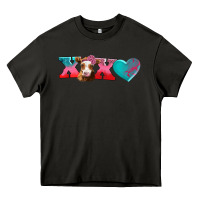 Asphalt xoxo guarnsey cow Heavy Core Tee - AdoDesignShop