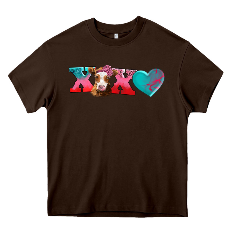 Xoxo Guarnsey Cow Heavy Core Tee by AdoDesignShop | Teevron