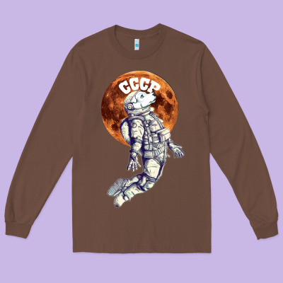 Laika, Space Traveler Long Sleeve Tee Designed By Bettercallsaul