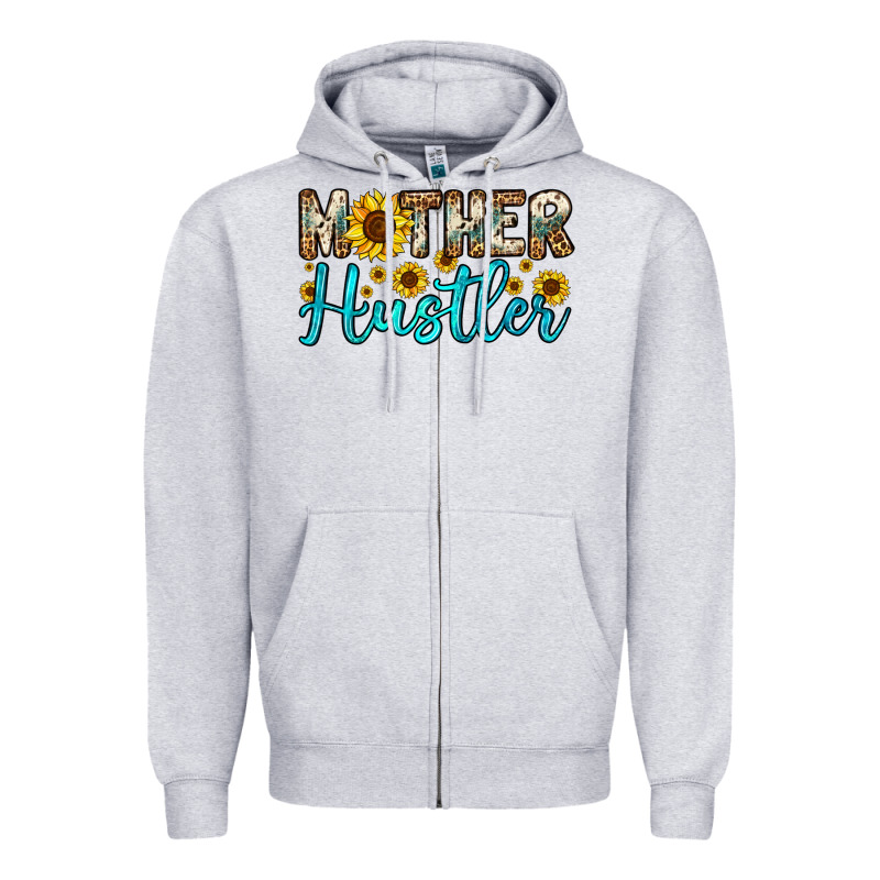 Mother Hustler Zipper Hoodie by OliviaCreatesArt | Teevron