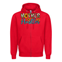Red mother hustler Zipper Hoodie - OliviaCreatesArt