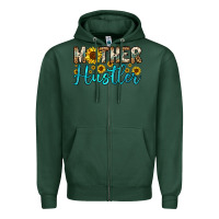 Sports Green mother hustler Zipper Hoodie - OliviaCreatesArt