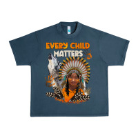 Midnight Navy every child matters child and wolf Urban Heavy Tee - BarkalooDesign