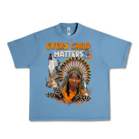 Pebble Blue every child matters child and wolf Urban Heavy Tee - BarkalooDesign