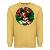 Antique Gold Dancing santa Premium Sweatshirt - FaDigitalArtStudio