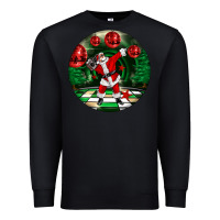 Black Dancing santa Premium Sweatshirt - FaDigitalArtStudio
