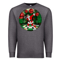 Charcoal Heather Dancing santa Premium Sweatshirt - FaDigitalArtStudio