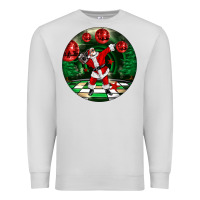 Dove Grey Dancing santa Premium Sweatshirt - FaDigitalArtStudio