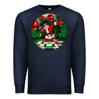 Navy Dancing santa Premium Sweatshirt - FaDigitalArtStudio