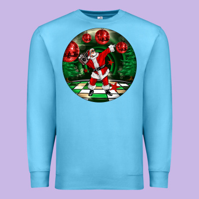 Dancing Santa Premium Sweatshirt Designed By Fadigitalartstudio