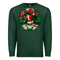 Sports Green Dancing santa Premium Sweatshirt - FaDigitalArtStudio