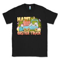 Black Happy Easter truck Classic Tee - LillyAllenDesigns