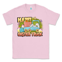 Bubblegum Pink Happy Easter truck Classic Tee - LillyAllenDesigns