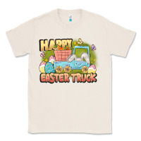 Natural Happy Easter truck Classic Tee - LillyAllenDesigns