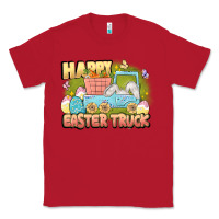 Red Happy Easter truck Classic Tee - LillyAllenDesigns