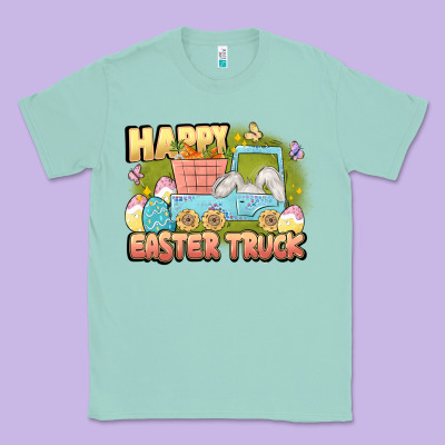 Happy Easter Truck Classic Tee Designed By Lillyallendesigns
