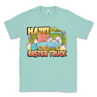 Seafoam Happy Easter truck Classic Tee - LillyAllenDesigns