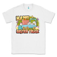 White Happy Easter truck Classic Tee - LillyAllenDesigns