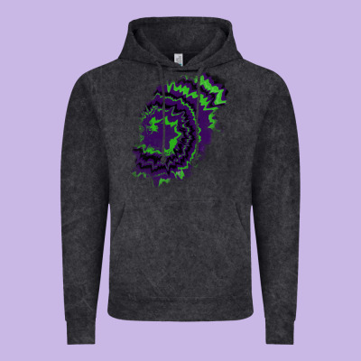 Tie Dye Patch Vintage Hoodie Designed By Ranaportraitstore