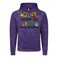 Cloud Purple color outside the lines Vintage Hoodie - Artiststas