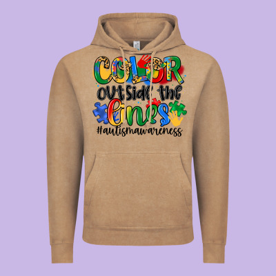 Color Outside The Lines Vintage Hoodie Designed By Artiststas