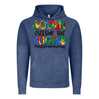 Vintage Denim color outside the lines Vintage Hoodie - Artiststas