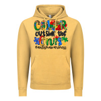 Vintage Mustard color outside the lines Vintage Hoodie - Artiststas