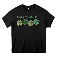 Black god says i am patrick's day Heavy Core Tee - MaliasSmallBusiness
