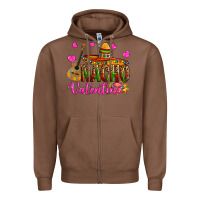 Chestnut nacho valentine Zipper Hoodie - OliviaCreatesArt