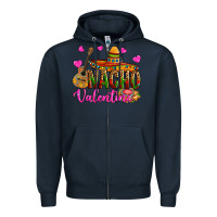 Navy nacho valentine Zipper Hoodie - OliviaCreatesArt