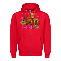 Red nacho valentine Zipper Hoodie - OliviaCreatesArt