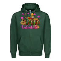 Sports Green nacho valentine Zipper Hoodie - OliviaCreatesArt