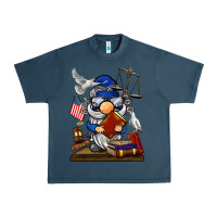 Midnight Navy judge  gnome Urban Heavy Tee - BarkalooDesign