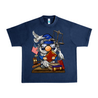 Navy judge  gnome Urban Heavy Tee - BarkalooDesign