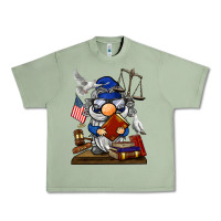 Oil Green judge  gnome Urban Heavy Tee - BarkalooDesign