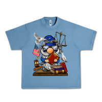 Pebble Blue judge  gnome Urban Heavy Tee - BarkalooDesign