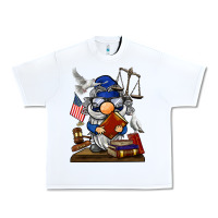 White judge  gnome Urban Heavy Tee - BarkalooDesign