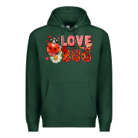 Sports Green Love Bug Premium Hoodie - FaDigitalArtStudio