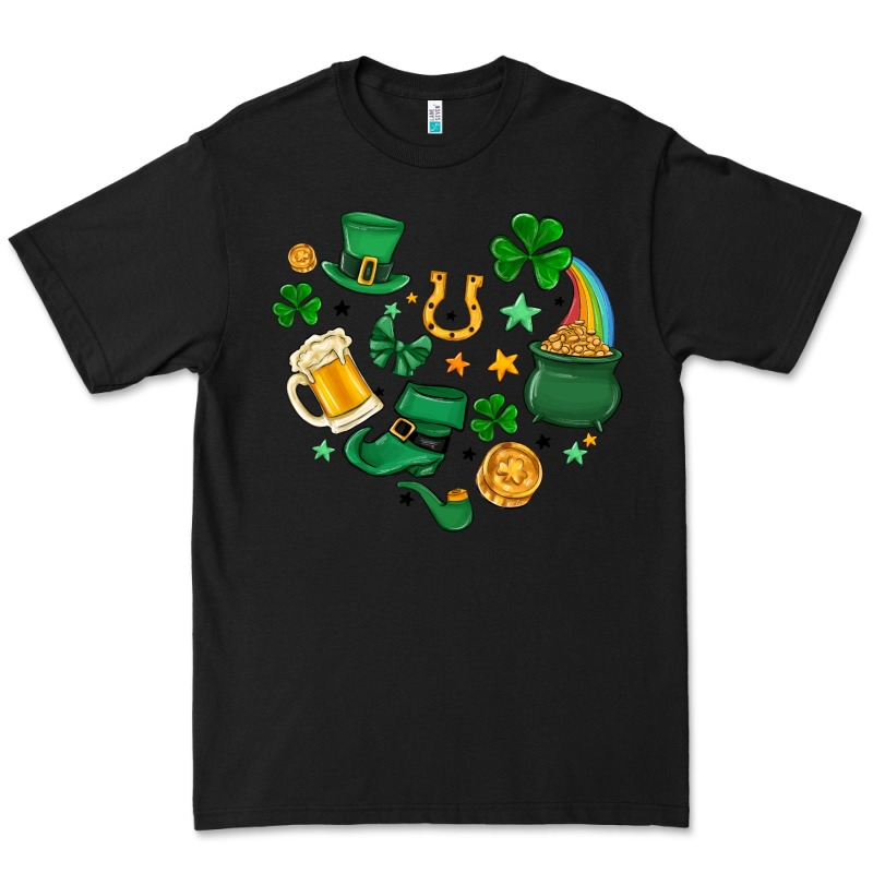 St. Patrick Heart Doodle Premium Tee by MaliasSmallBusiness | Teevron