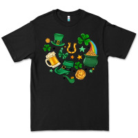 Black st. patrick heart doodle Premium Tee - MaliasSmallBusiness