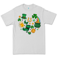Dove Grey st. patrick heart doodle Premium Tee - MaliasSmallBusiness