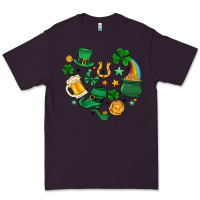 Plum st. patrick heart doodle Premium Tee - MaliasSmallBusiness