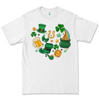 White st. patrick heart doodle Premium Tee - MaliasSmallBusiness